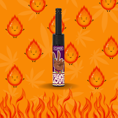 Isqueiro Tocha Clipper Hippie Love