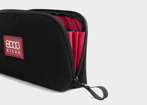 Bolsa de accesorios y tecnología en cáñamo negro