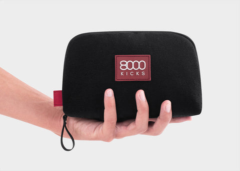 Bolsa de accesorios y tecnología en cáñamo negro