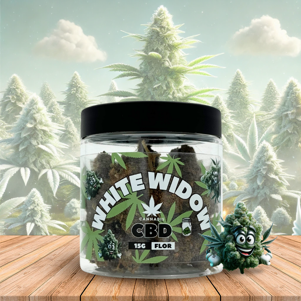White Widow CBD Flower 15 Grams – TABU CBD