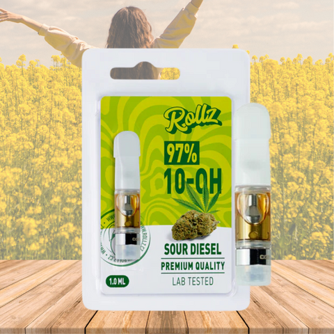 Vape Cartridge 10-OH 97%, Sour Diesel, 1ml