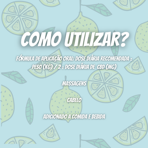 Óleo de CBD 5% Sabor a Limão