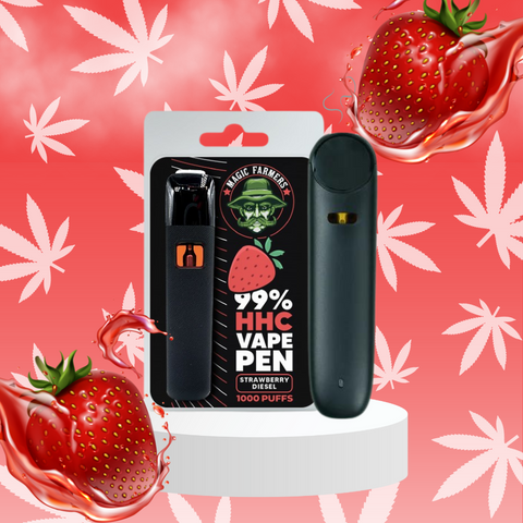 HHC 99% Strawberry Diesel Vape, Disposable Pen 2ml