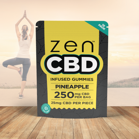 Gomas de CBD ZEN, Ananás, 250 mg