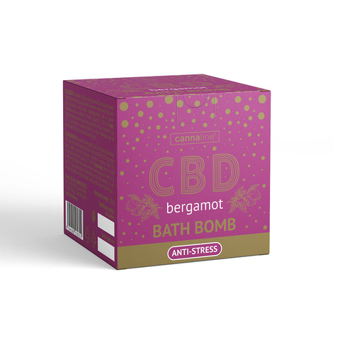 Bombas de baño antiestrés con CBD - Bergamota