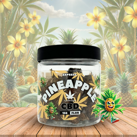 Flor de CBD Pineapple Express, 15 Gramas