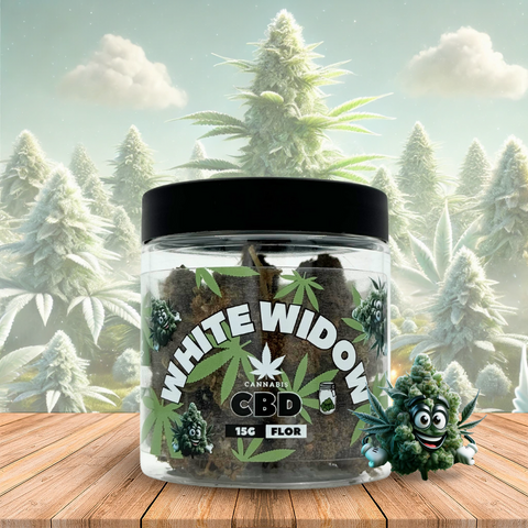 Flor de CBD White Widow 15 Gramas