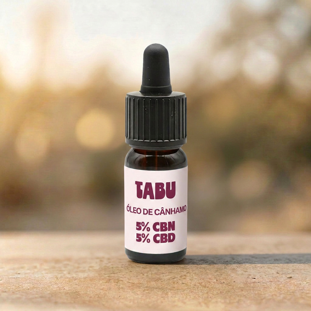 Óleo de cânhamo 5% CBN 5% CBD