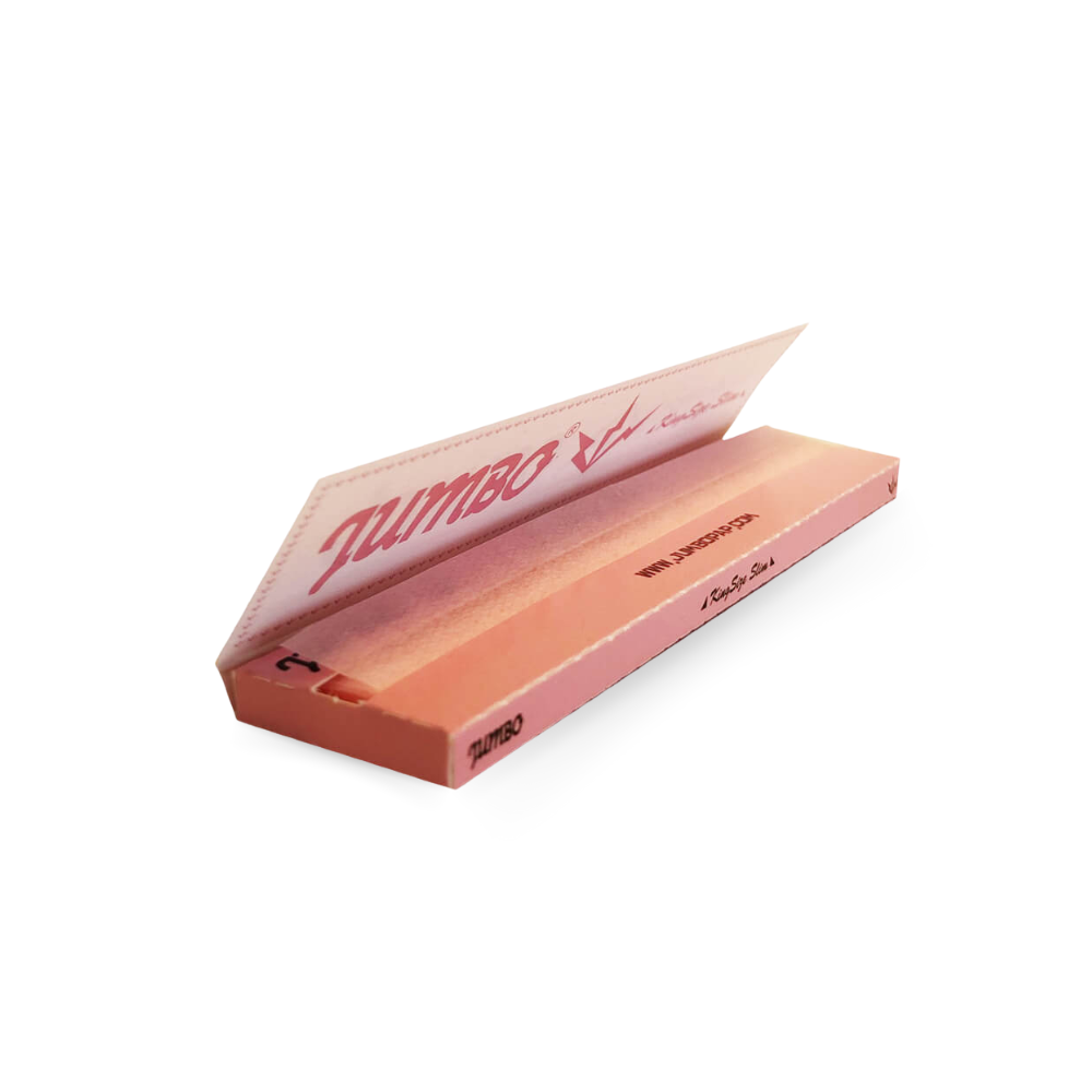 Papel de liar de cáñamo orgánico rosa Jumbo King Size