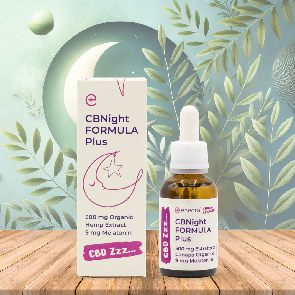 Aceite de CBD, CBN y melatonina, CBNight Formula Plus, 30 ml