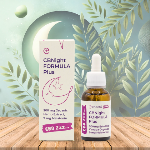 Óleo de CBD, CBN e Melatonina, CBNight Formula Plus, 30ml