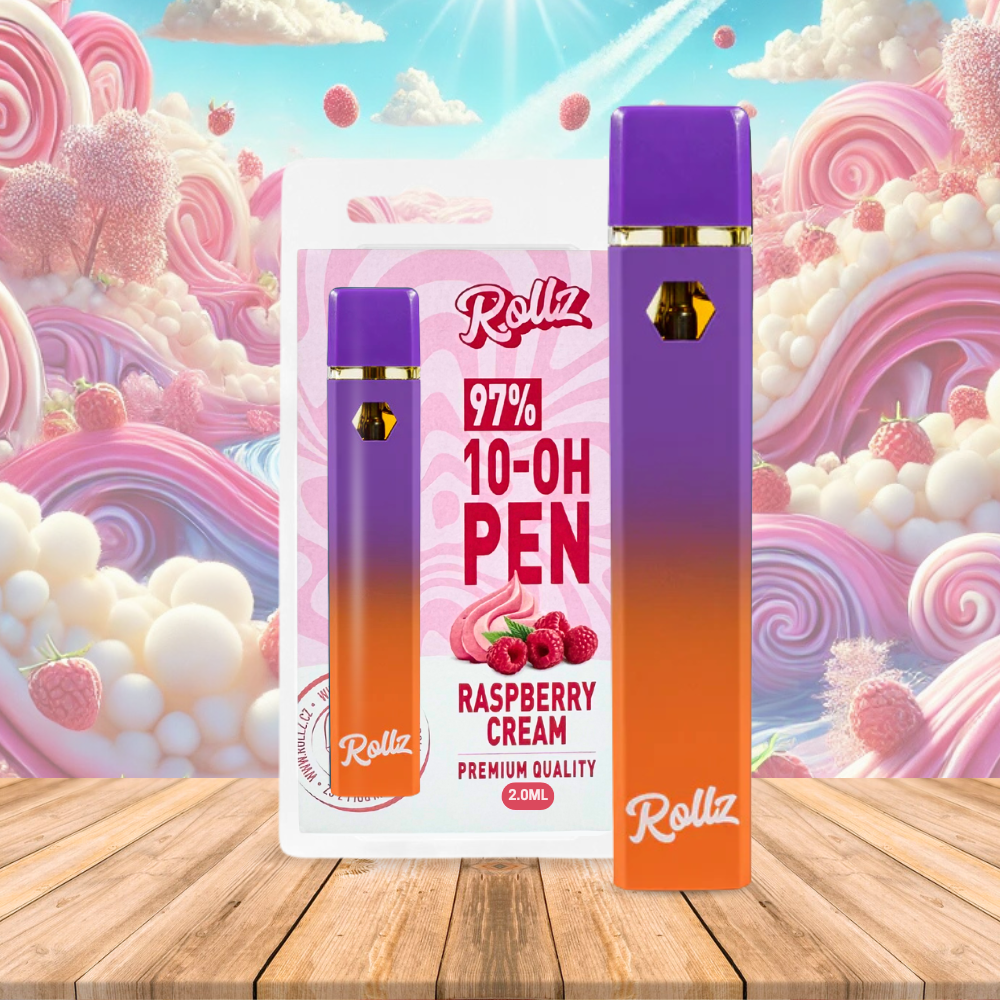10-OH 97% Raspberry Vape Pen Rollz Disposable 2ml/1ml