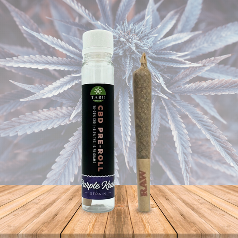 Cigarro enrolado - Pre Roll CBD (15%)  Purple Kush 0,75g