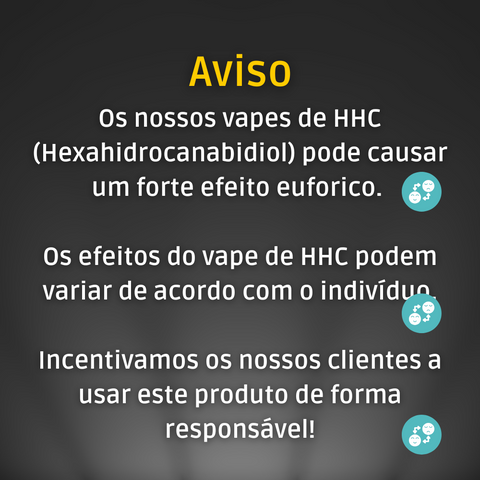 Vape de HHC 99% Banana, Caneta Descartável 0,5ml