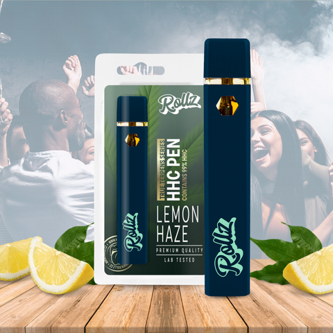 HHC 99% Lemon Haze Vape, Rollz Disposable Pen, 2ml