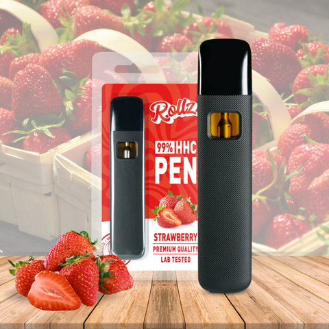 HHC 99% Strawberry Vape, Rollz Disposable Pen 2ml