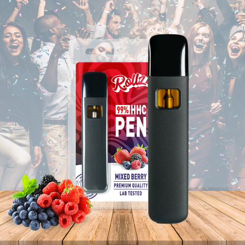 HHC 99% Red Berries Vape, Rollz Disposable Pen, 2ml