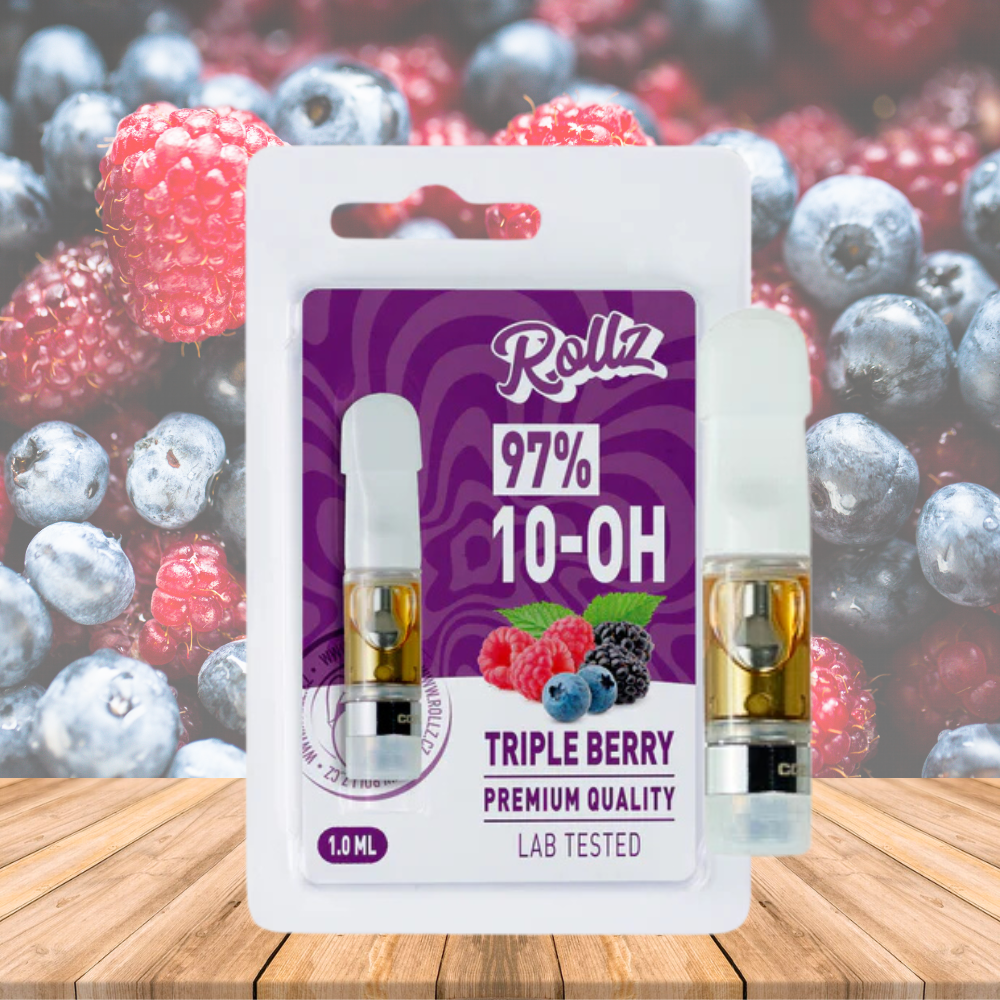 Cartucho/Cartuchos de vapeo 10-OH 97%, Triple Berry, 1 ml