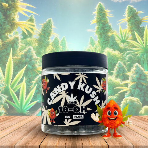 Flor de 10-OH (Novo HHC) Kandy Kush 50%, 15g