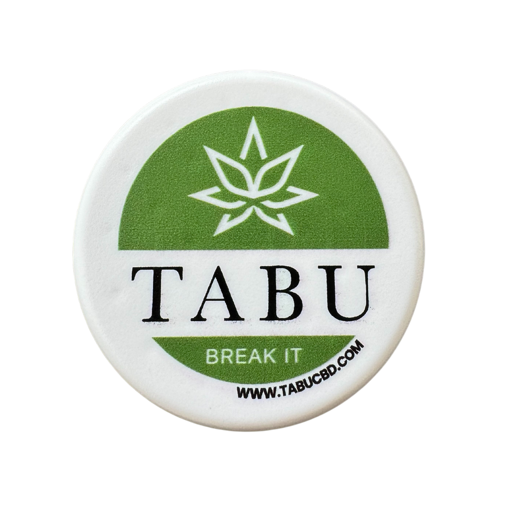 Molinillo de plástico Tabu, blanco, 3 divisiones
