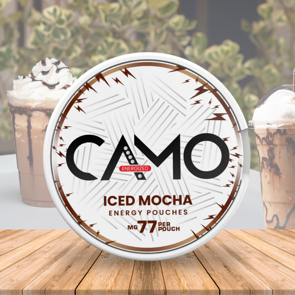 Sobre de cafeína, sabor a moca helado, 77 mg - Refrescante de energía