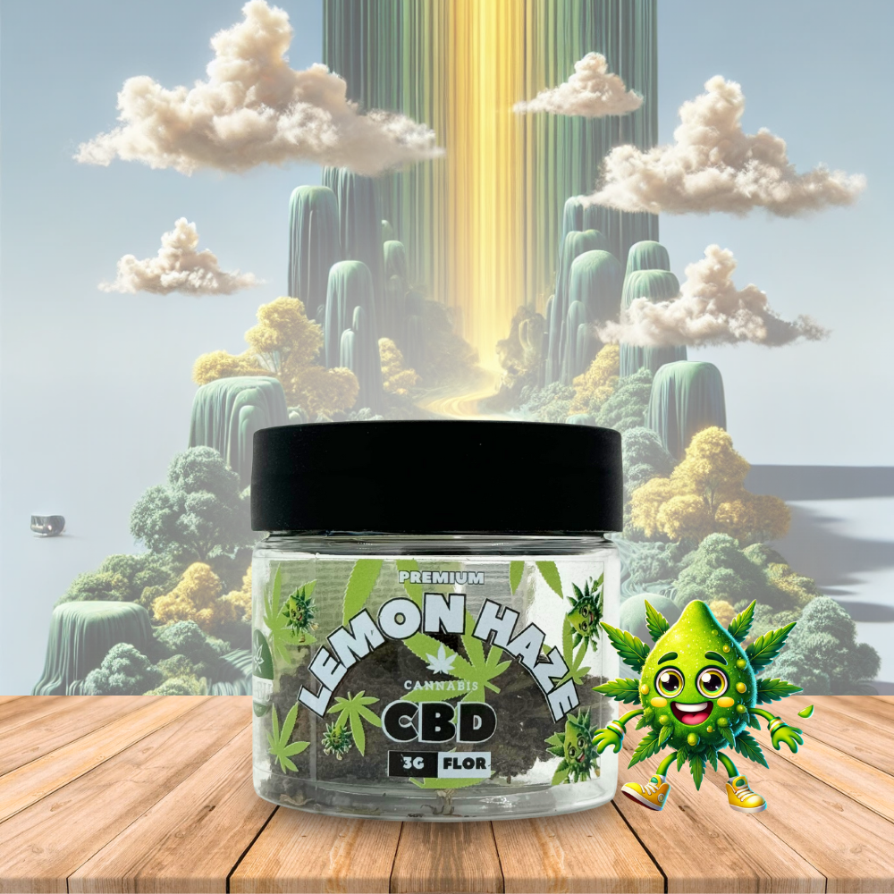 Flor de CBD premium Lemon Haze, 3 g