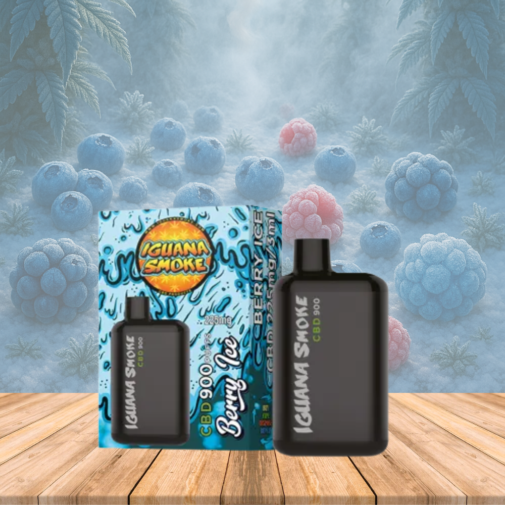 Vape CBD 225 mg, sabor Berry Ice, Iguana Pocket, 3 ml