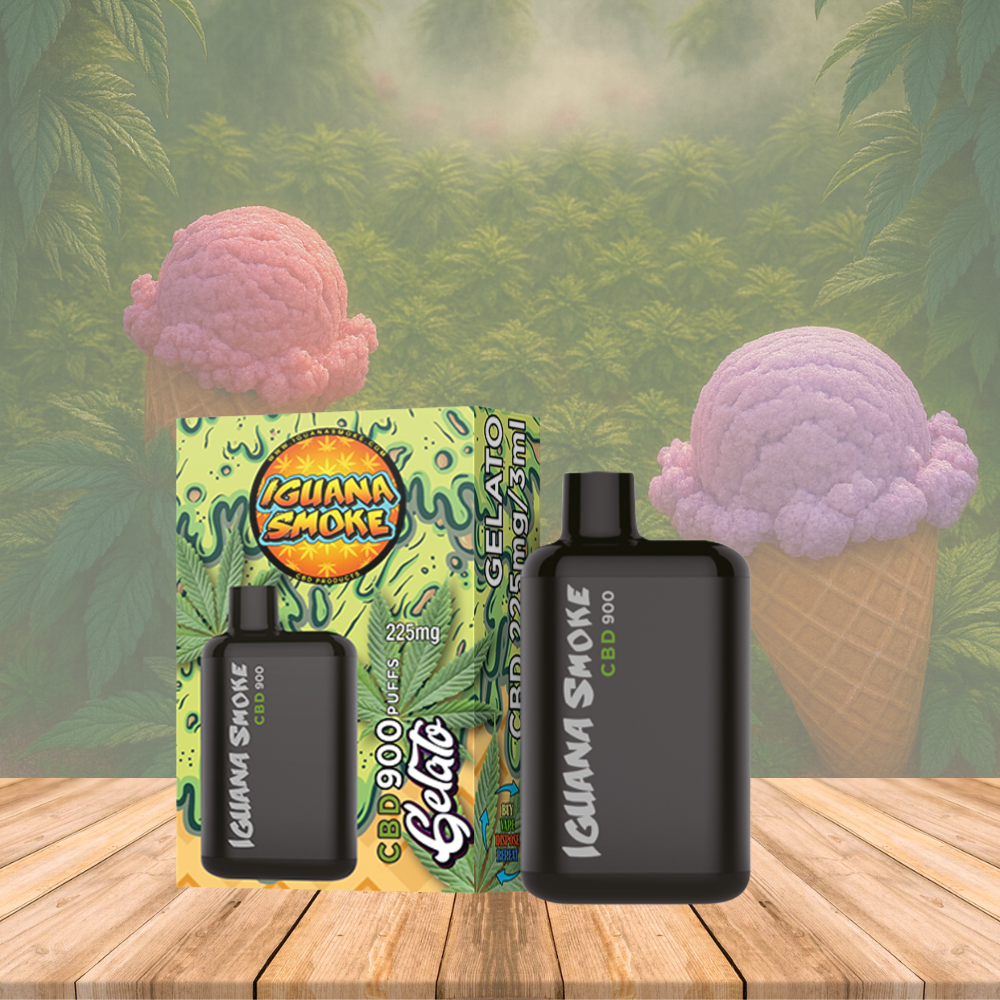 Vape CBD 225 mg, Gelato, Iguana Pocket, 3 ml