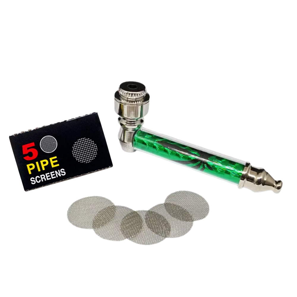 Tubo de metal con 5 rejillas de acero inoxidable incluidas - 9,5 cm