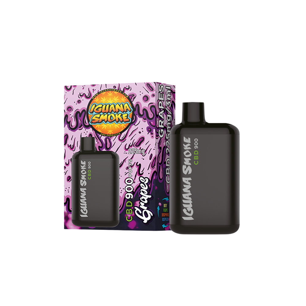 Vape CBD 225 mg, Uvas, Iguana Pocket, 3 ml