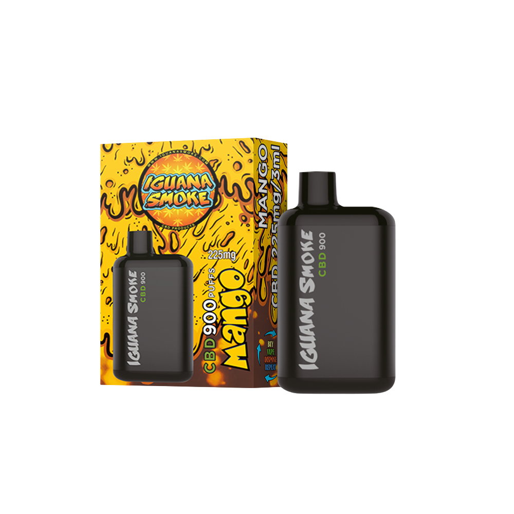 Vape CBD 225 mg, Mango, Iguana Pocket, 3 ml