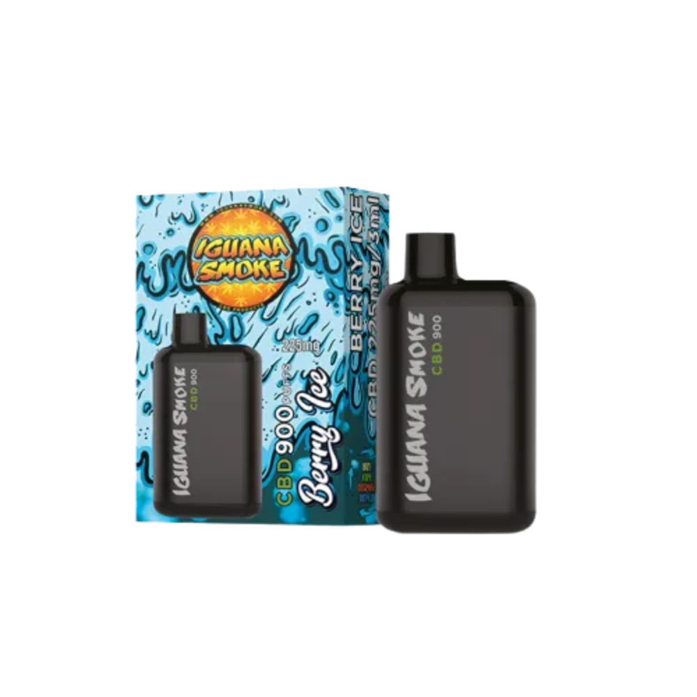 Vape CBD 225 mg, sabor Berry Ice, Iguana Pocket, 3 ml