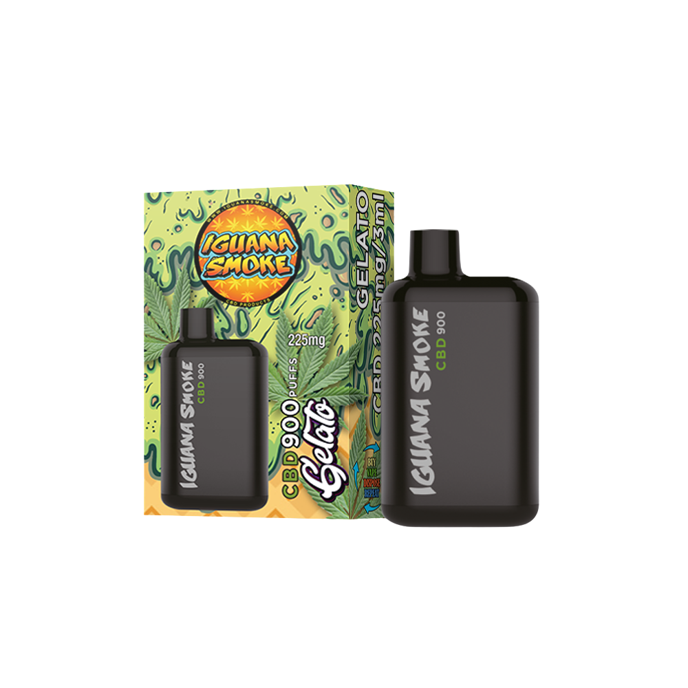Vape CBD 225 mg, Gelato, Iguana Pocket, 3 ml