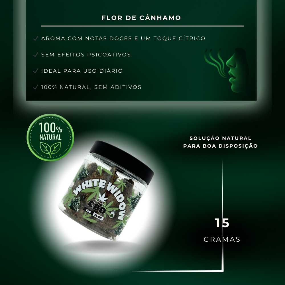 Flor de CBD White Widow 15 Gramos