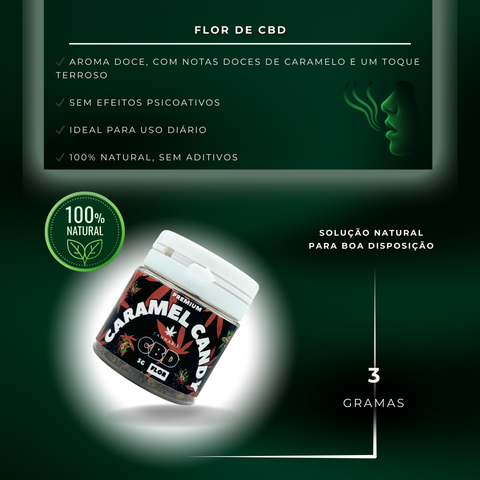 Flor de CBD Caramel Candy Premium, 3g