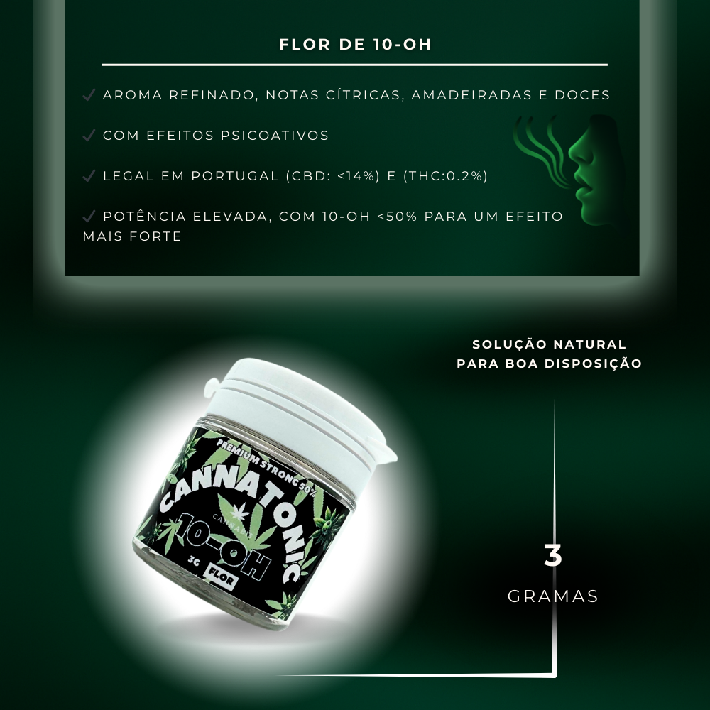 Flor Cannatonic Premium Strong 10-OH 50%, 3 g
