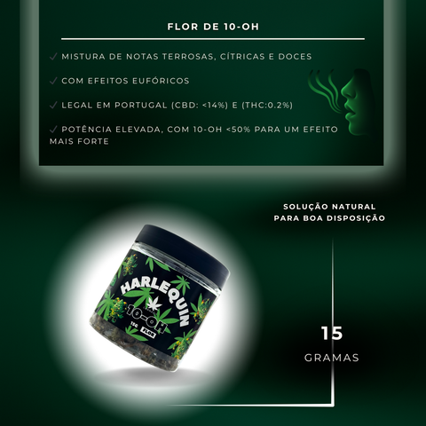 Flor de 10-OH (Novo HHC) Harlequin 50%, 15g