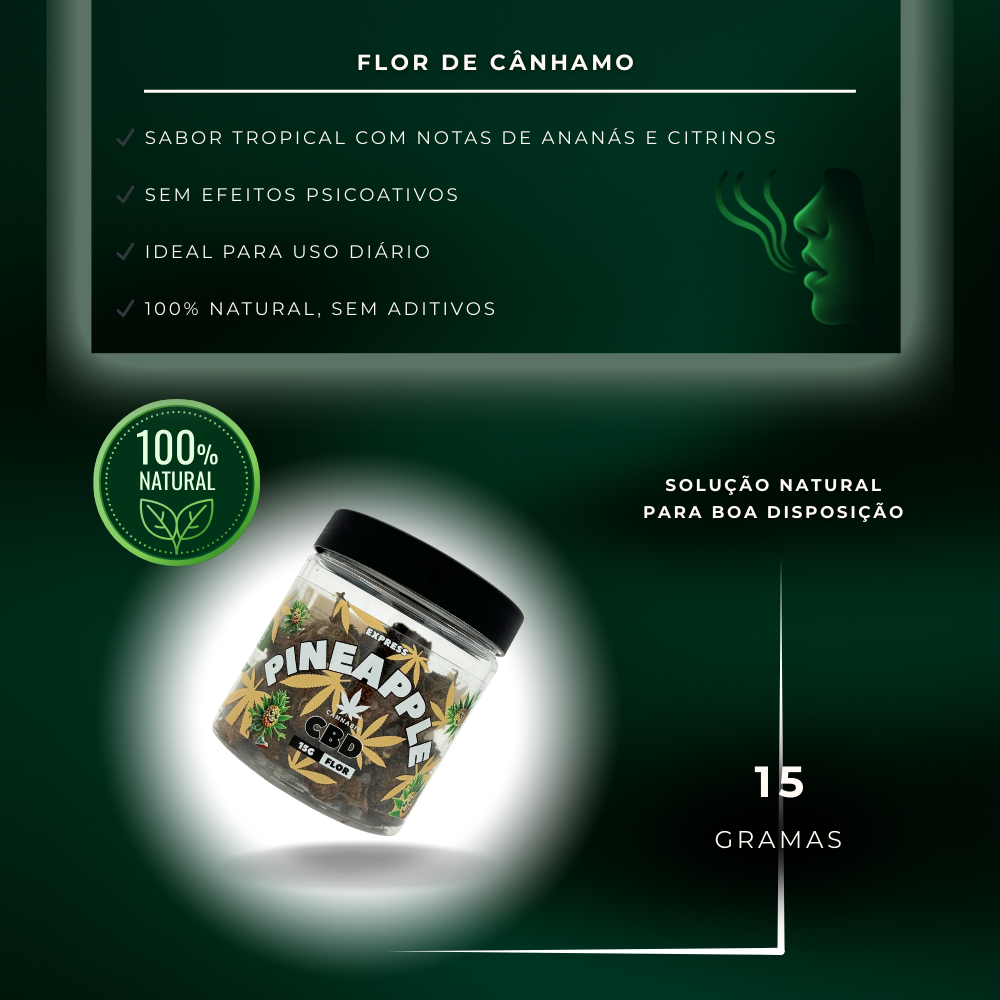 Flor De CBD Piña, 15 Gramos 