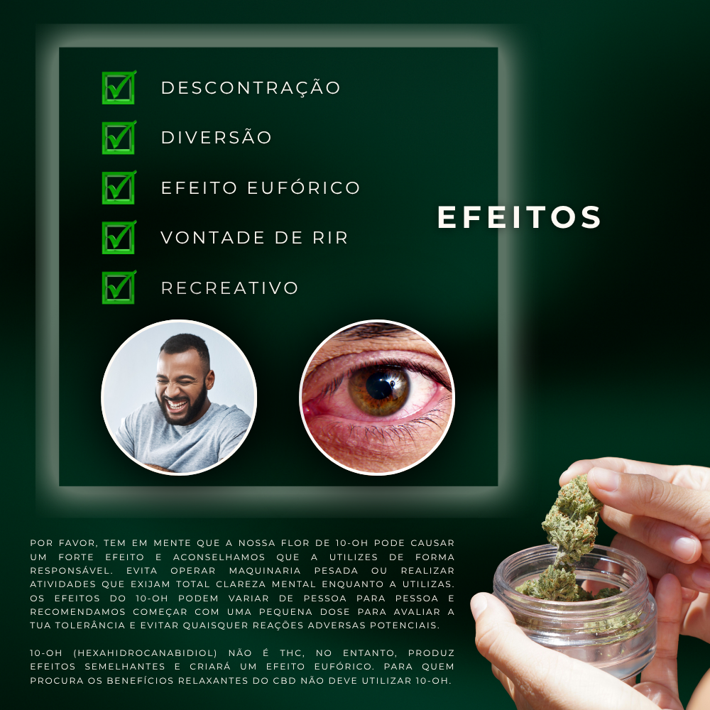 Cigarro enrolado - Pre Roll 10-OH 50%, Amnesia 1.2g