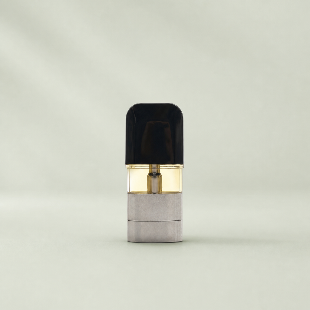 Cartouche CBD Vape Jack Herer sur fond inspiré Beldia avec ombre réaliste unique