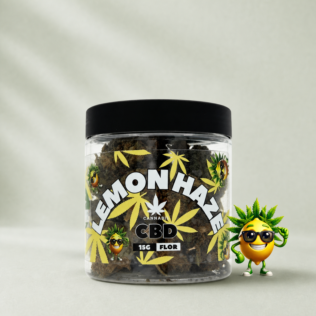 Flor de CBD Lemon Haze, 15 Gramas