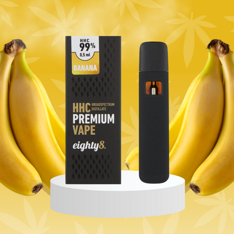 Vape de HHC 99% Banana, Caneta Descartável 0,5ml