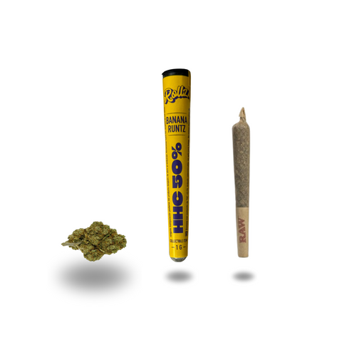 Cigarro enrolado - Pre Roll HHC (50%) Banana Runtz 1g