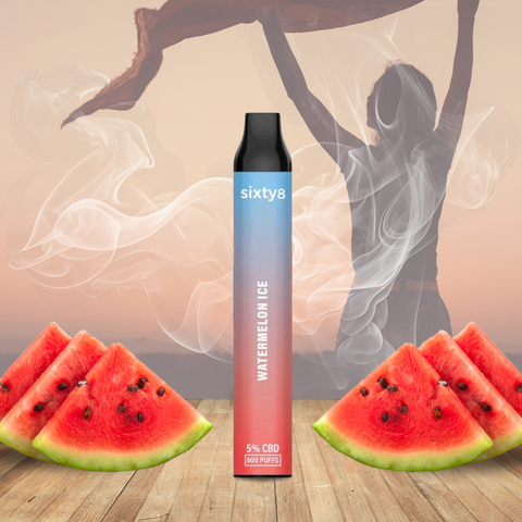 CBD Vape 5% Sandía Sixty8 800 caladas