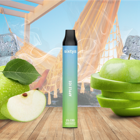 CBD Vape 5% Apple Ice Sixty8 800 caladas