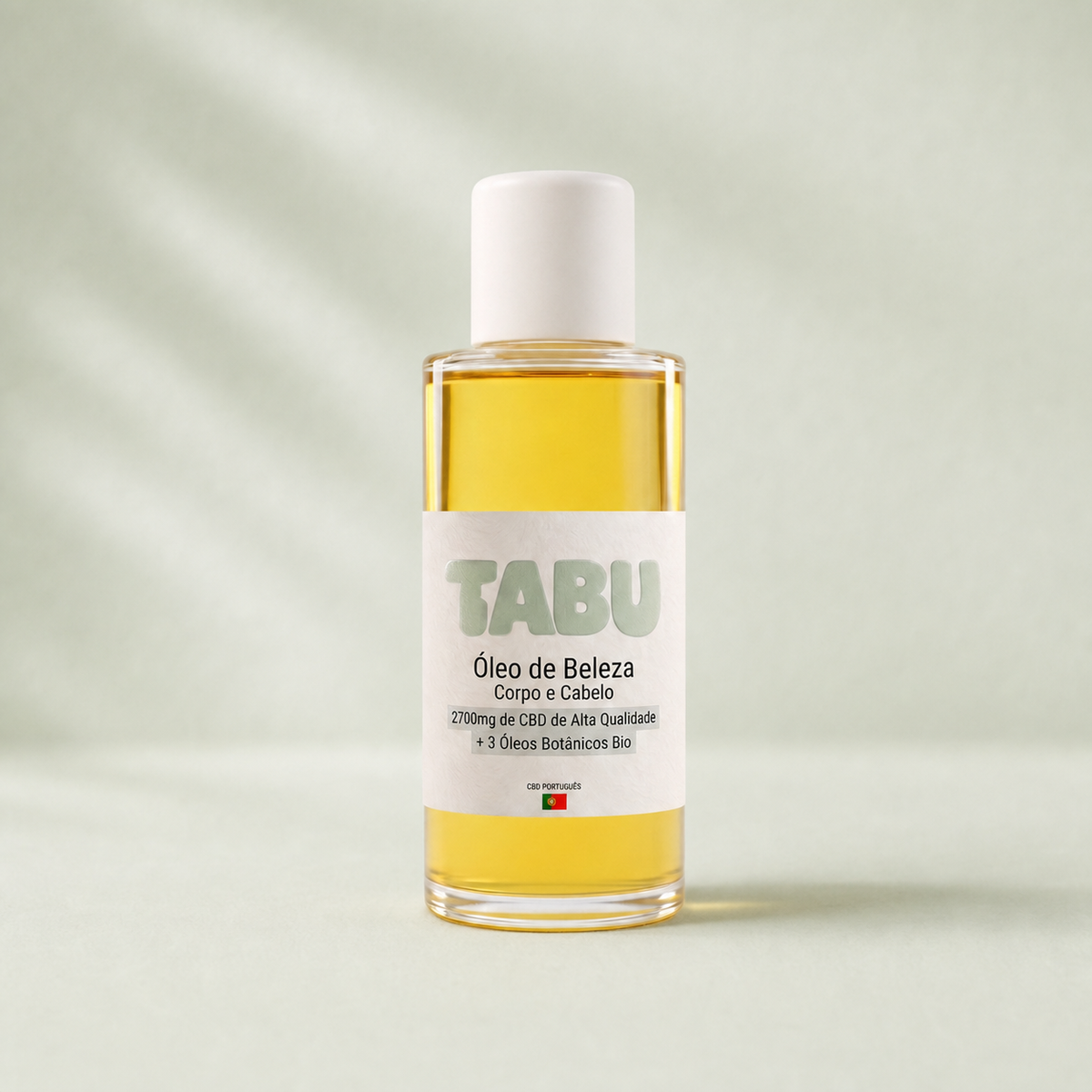 Óleo de Beleza Corpo e Cabelo CBD — fond Beldia vert sauge clair