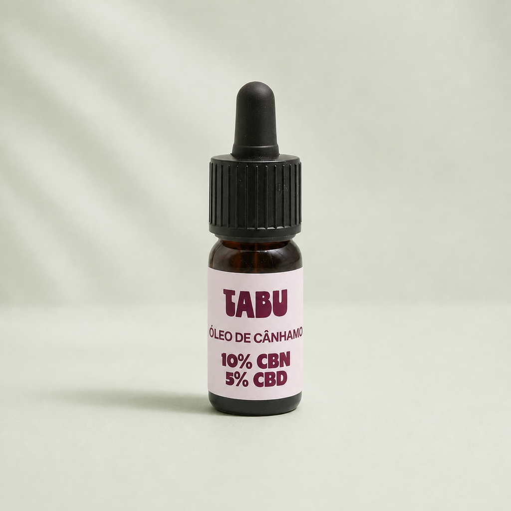 Óleo de cânhamo 10% CBN 5% CBD — fond Beldia vert sauge clair